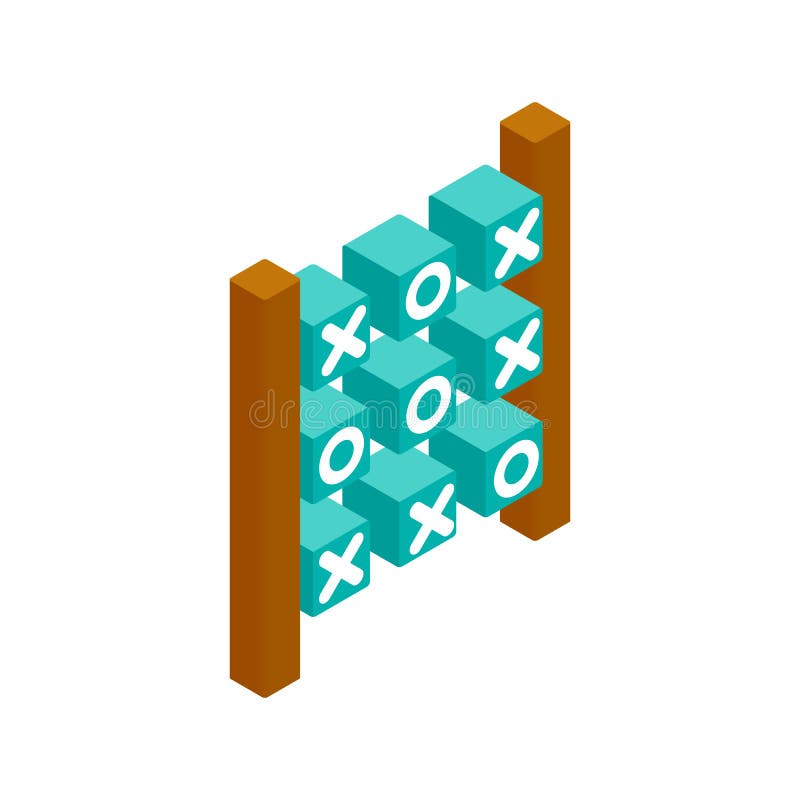 Symbol 3d för lek för muskelryckningtac-tå isometrisk royaltyfri illustrationer Symbol 3d för lek för muskelryckningtac-tå isometrisk royaltyfri illustrationer