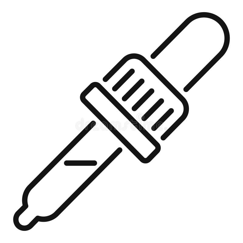 Symbol des chemischen Tropfens für wissenschaftliche Experimente vektor abbildung