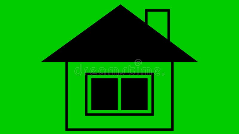 Symbol domu. ikona płaskiej czerni. pojęcie nieruchomości mieszkalnych. ilustracja wektorowa