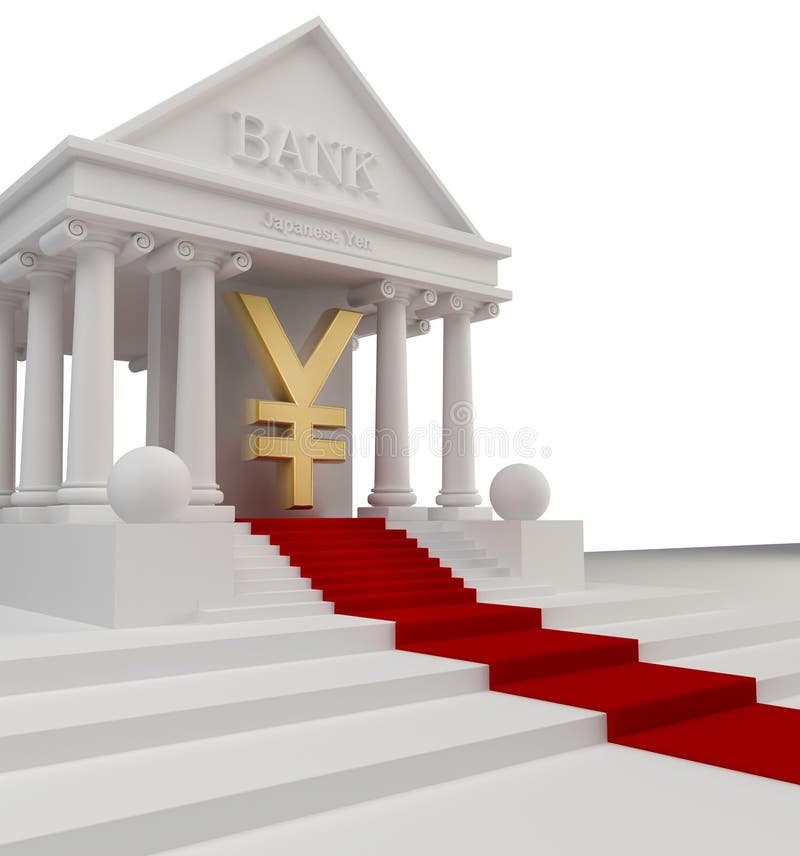 Symbol för japan för guld för gruppbyggnad stock illustrationer