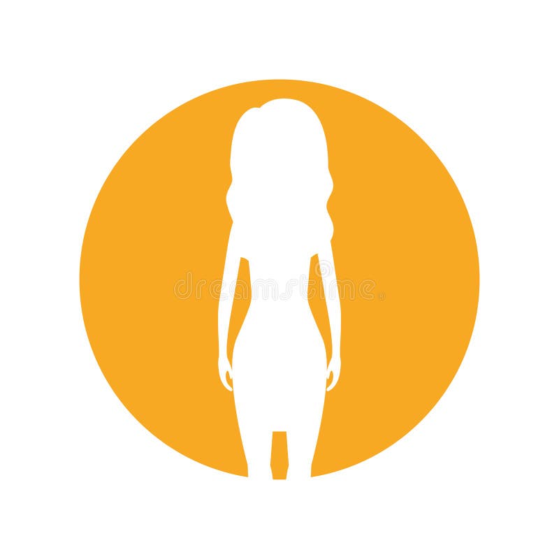 Symbol Figure Body Woman Icon Image Stock Illustration Illustration