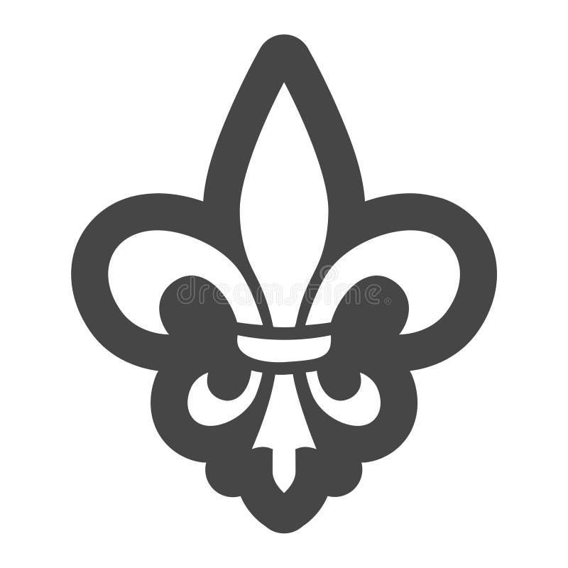 Symbol Fleur De Lis Lilienzeichen, Vektor Abbildung - Illustration von ...