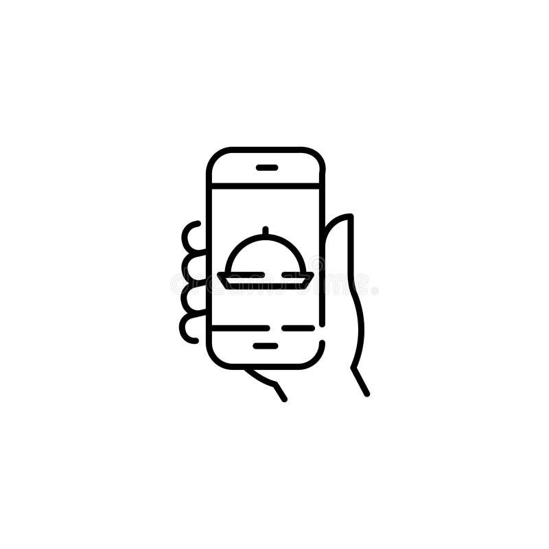 Symbol Food App. Symbol für Lebensmittel. Einfache Food-App-Ikone für Social Media-App und Web-Design. Vektor-Abbildung.