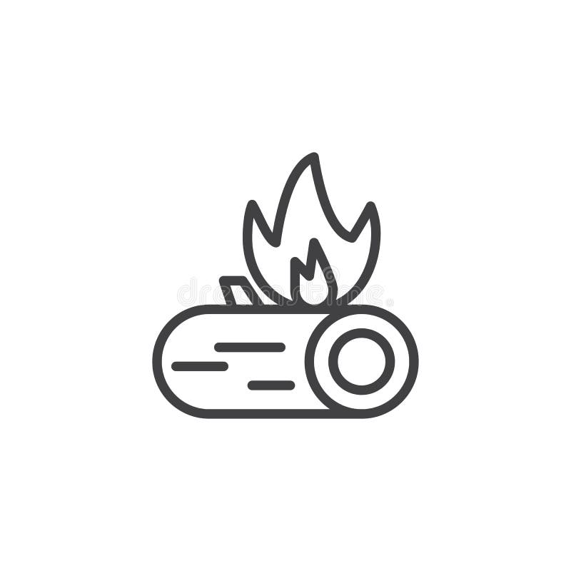 Symbol för brasabrännskadaöversikt vektor illustrationer