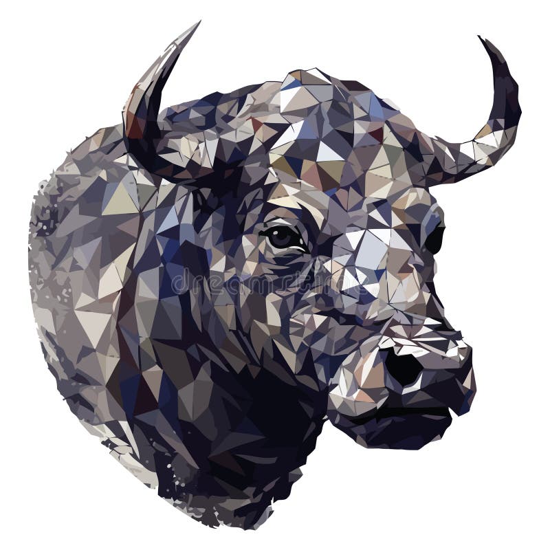 Symbol för hornsklubb på geometrisk design stock illustrationer