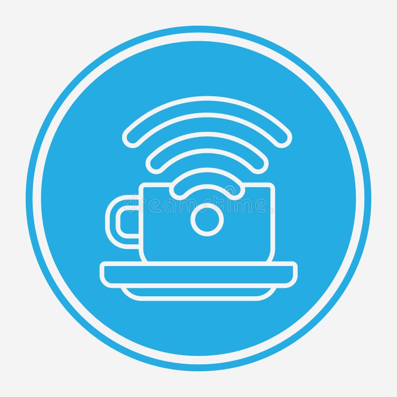 Symbol för ikon för kaffevektorer royaltyfri illustrationer