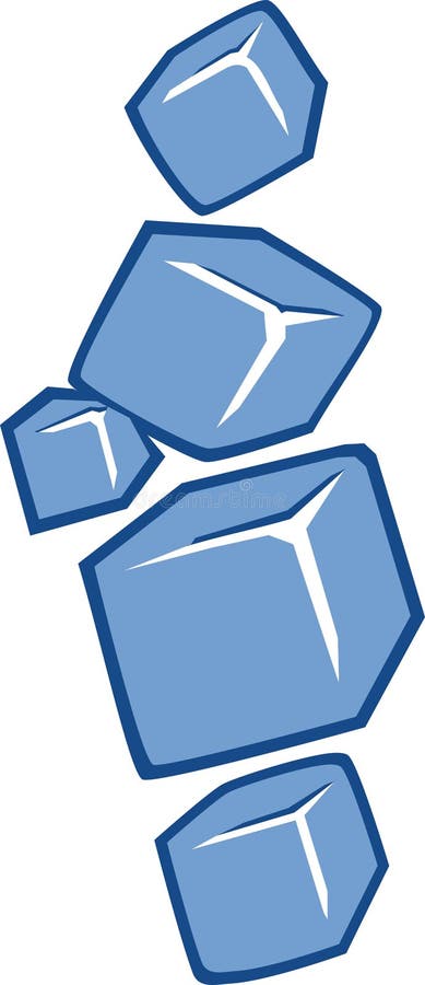 symbol för iskuber royaltyfri illustrationer symbol för iskuber royaltyfri illustrationer