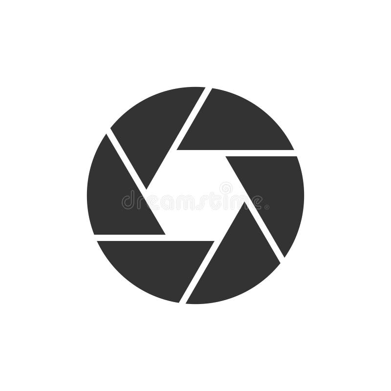 Symbol för kameramålsvart vektor illustrationer