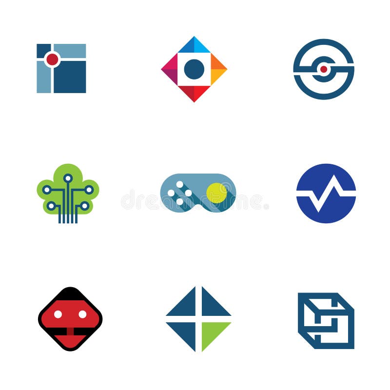 Symbol för logo för idéer för gemenskap för företag för IT-bärarelek yrkesmässig rolig stock illustrationer Symbol för logo för idéer för gemenskap för företag för IT-bärarelek yrkesmässig rolig stock illustrationer