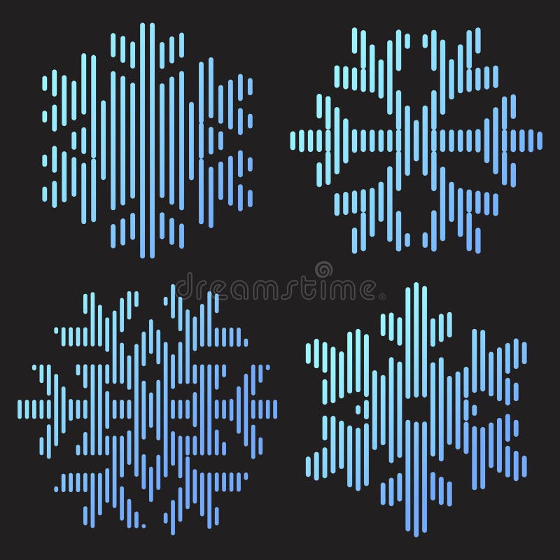 Symbol för utskriftslinje - snö. vektorillustration. stock illustrationer