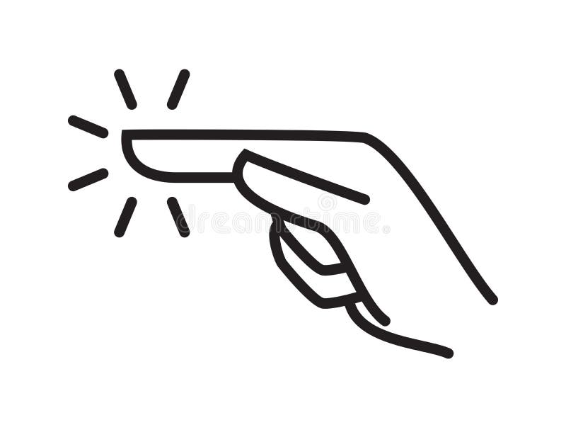 Symbol för vektor för handlaghandfinger Skärmen väljer klick, skjuter klappet, handlagpekaretecken