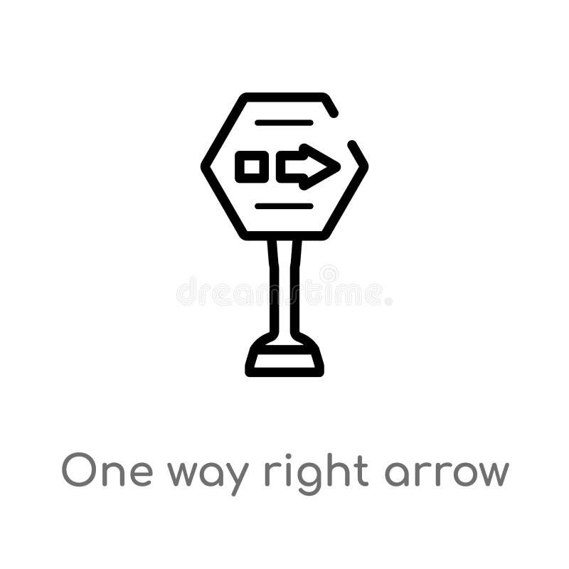 symbol för vektor för höger pil för väg för översikt en isolerad svart enkel linje beståndsdelillustration från teckenbegrepp Red stock illustrationer symbol för vektor för höger pil för väg för översikt en isolerad svart enkel linje beståndsdelillustration från teckenbegrepp Red stock illustrationer