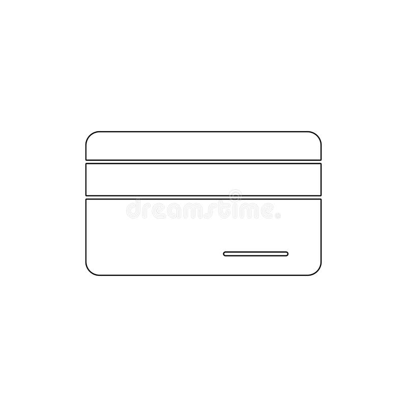 Symbol för översikt för betalning för debitering för kortkassakreditering Tecknet och symboler kan anv?ndas f?r reng?ringsduken, vektor illustrationer Symbol för översikt för betalning för debitering för kortkassakreditering Tecknet och symboler kan anv?ndas f?r reng?ringsduken, vektor illustrationer