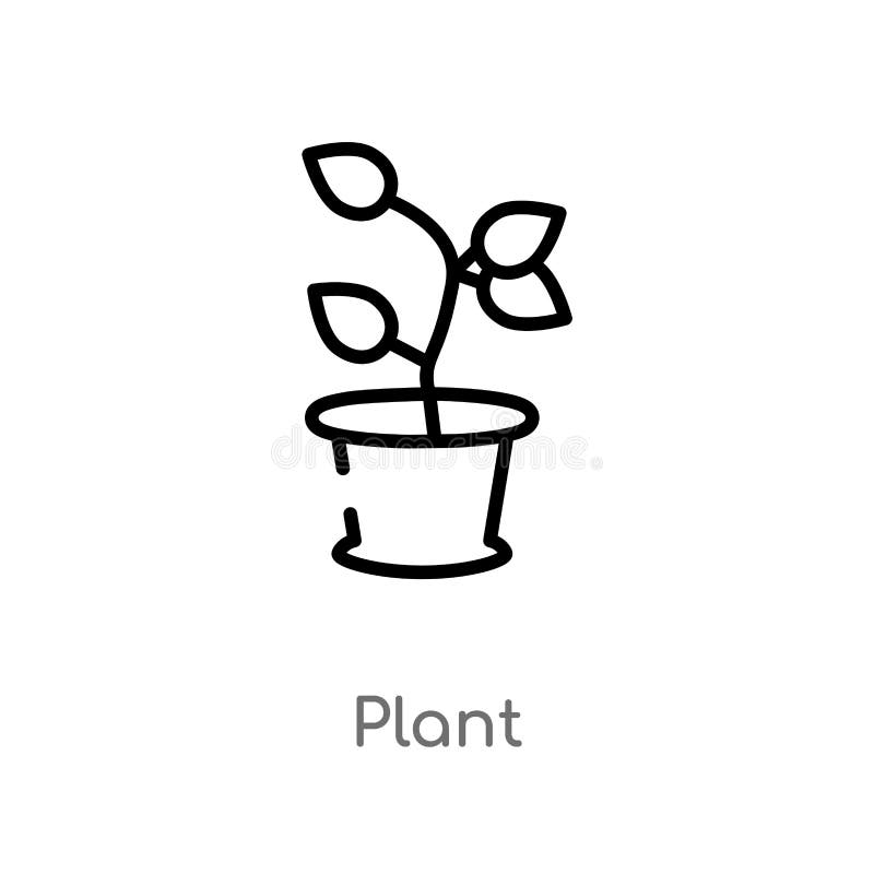symbol för översiktsväxtvektor isolerad svart enkel linje beståndsdelillustration från naturbegrepp redigerbar symbol för vektors vektor illustrationer symbol för översiktsväxtvektor isolerad svart enkel linje beståndsdelillustration från naturbegrepp redigerbar symbol för vektors vektor illustrationer