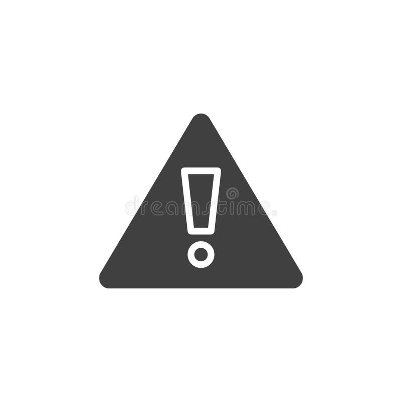 Symbol für Ausrufegefahr stock abbildung