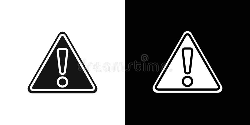Symbol für Ausrufegefahr stock abbildung