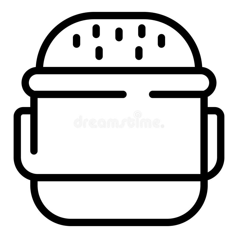 Bread maker appliance icon outline vector. Homemade bread baking. Kitchen automatic device. Bread maker appliance icon outline vector. Homemade bread baking. Kitchen automatic device
