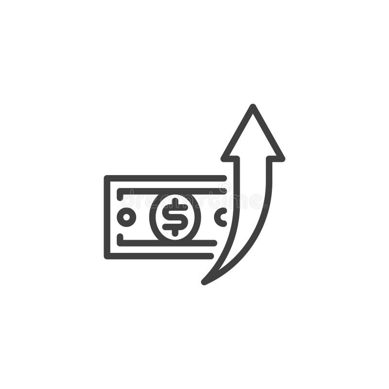 Symbol für die Finanzwachstumslinie stock abbildung