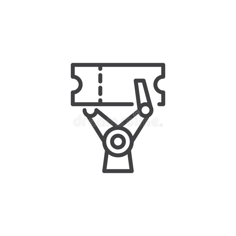 Symbol für die Helpdesk-Automatisierung vektor abbildung