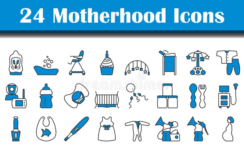 Symbol für die Mutterschaft stock abbildung