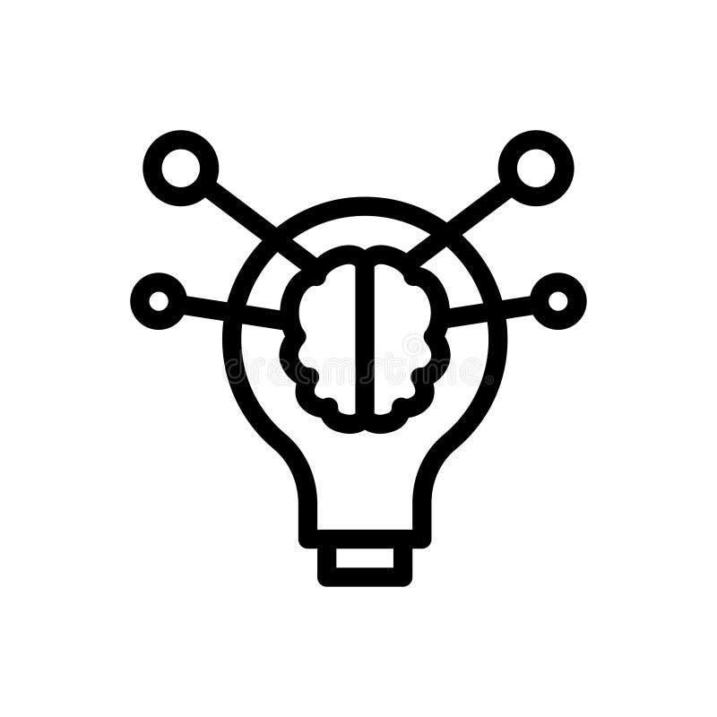 Symbol für dünnen Vektor stock abbildung
