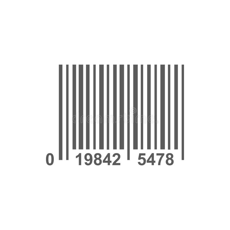 Symbol für isolierten Scanbarcode lizenzfreie abbildung