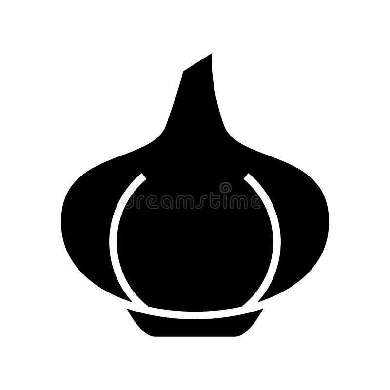 Symbol für Knoblauch oder Logo, isolierte Zeichen. Symbol für Knoblauch oder Logo isolierte Zeichen Symbol Vektor Veranschaulichung qualitativ hochwertigen schwarzen Stil Vektor-Symbole
