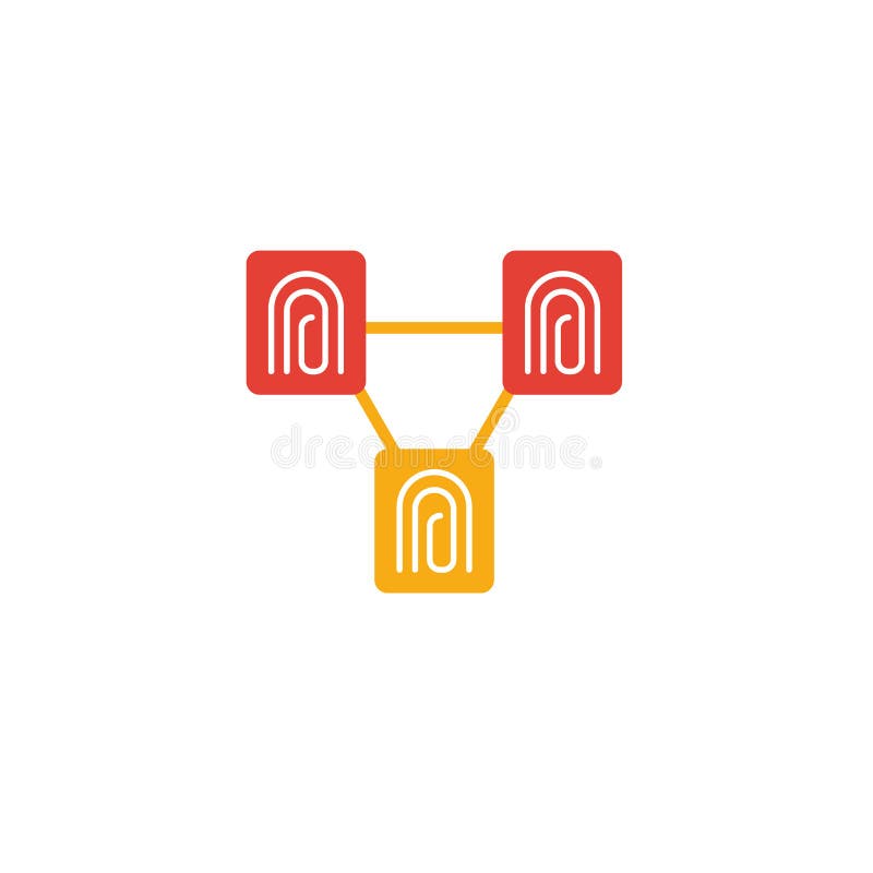 Symbol für mehrere Unterschriften Einfaches Element aus der Blockchain Icons-Auflistung Creative Multi-Signature-Icons ui, ux, ap lizenzfreie abbildung