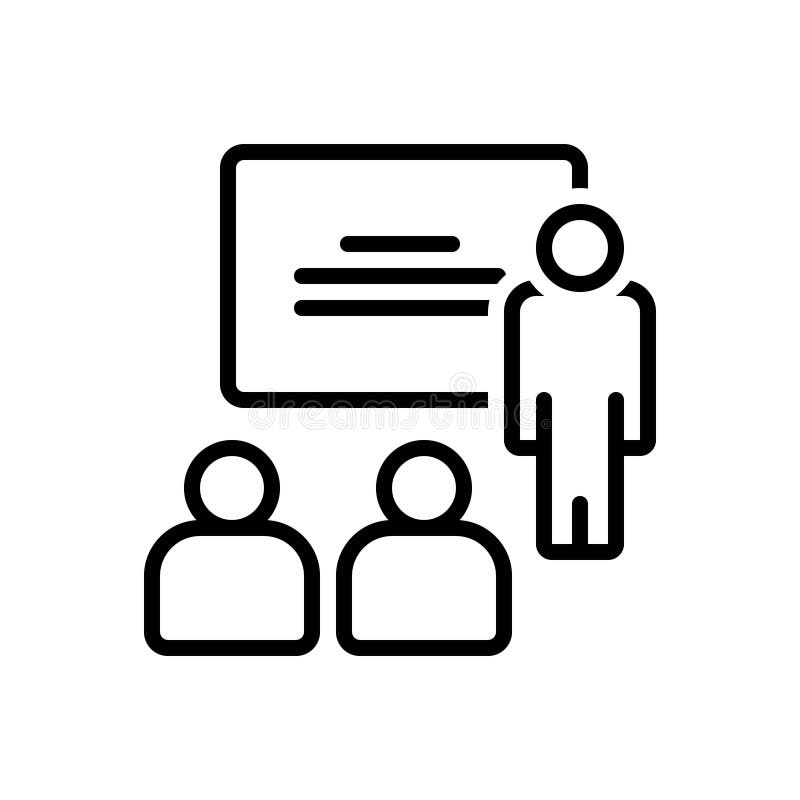 Symbol für Mentorin und Prediger. Das Symbol für Mentorlehrer zeigt Schülerberater und Prediger
