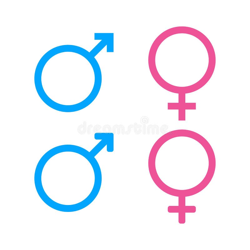 Weibliches Geschlechtszeichen Vektor Abbildung Illustration von