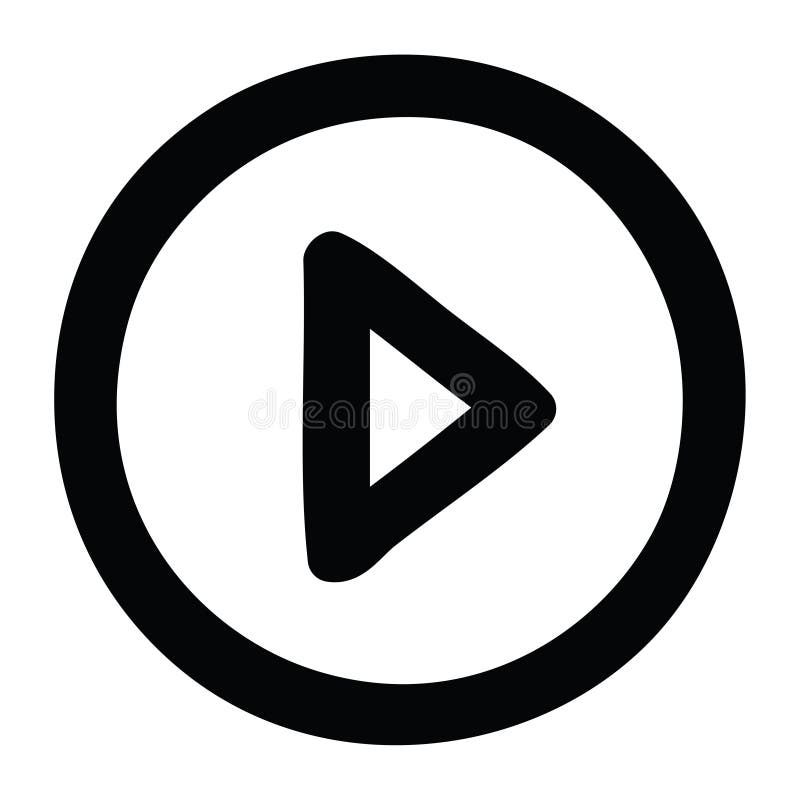 Symbol für Spieltaste lizenzfreie abbildung