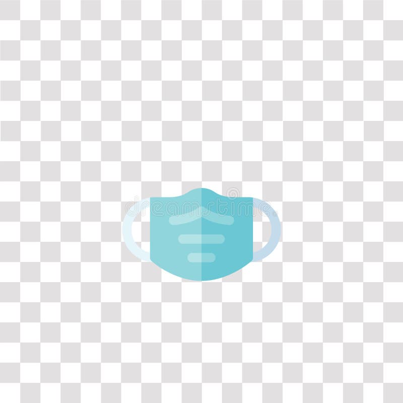 Symbol ikony maski medycznej ikona koloru maski medycznej do projektowania witryn internetowych i tworzenia aplikacji mobilnych P royalty ilustracja