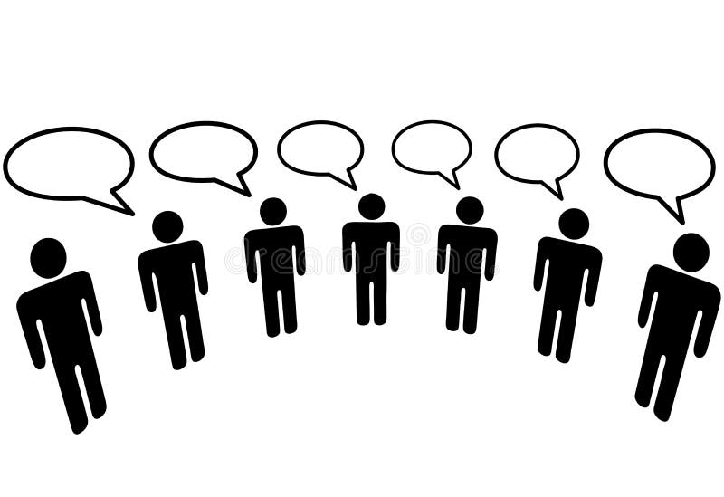 Symbol-Leute im Media-Sozialnetz schließen Blog an vektor abbildung Symbol-Leute im Media-Sozialnetz schließen Blog an vektor abbildung