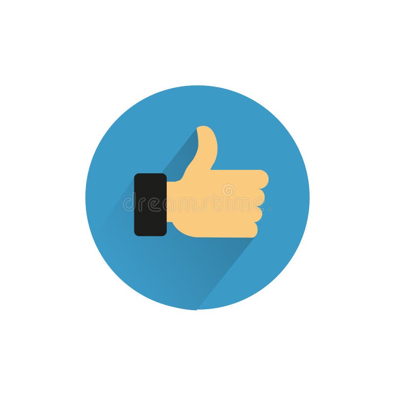 Symbol like. Finger icon vector illustration. Flat hand like . vector illustration Symbol like. Finger icon vector illustration. Flat hand like . vector illustration
