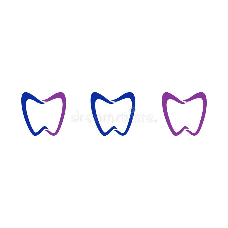 Symbol logo zęba stomatologicznego ilustracji
