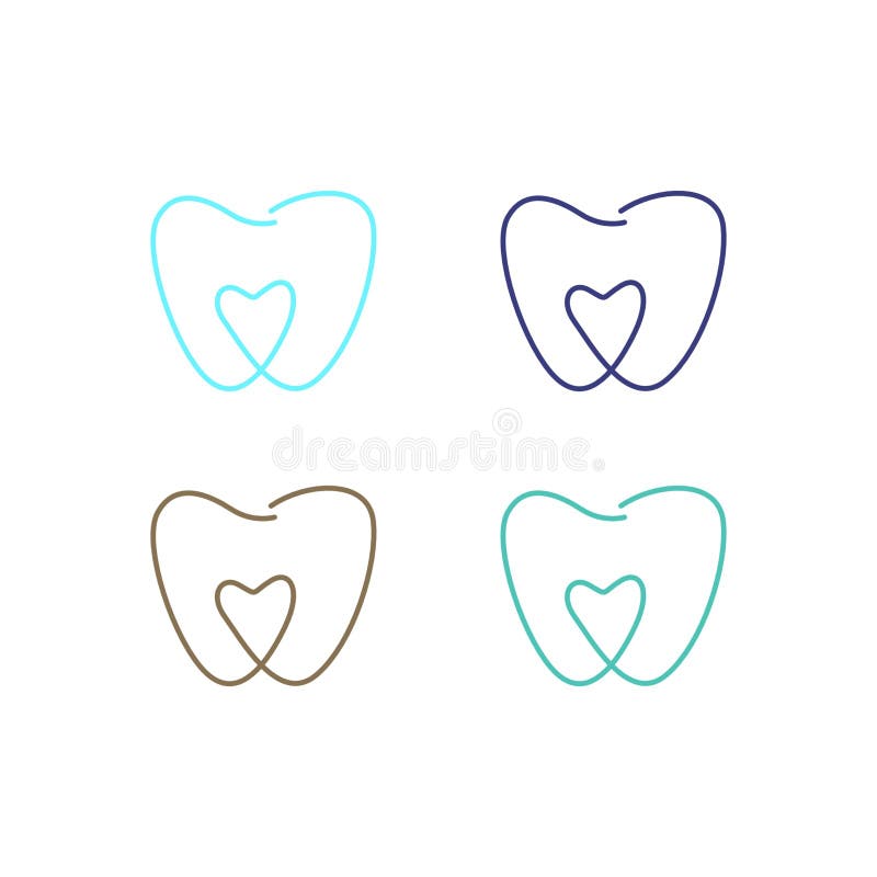 Symbol logo zęba stomatologicznego ilustracja wektor