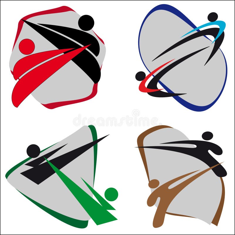 Symbol Martial arts stock illustration. Illustration of human 16675579