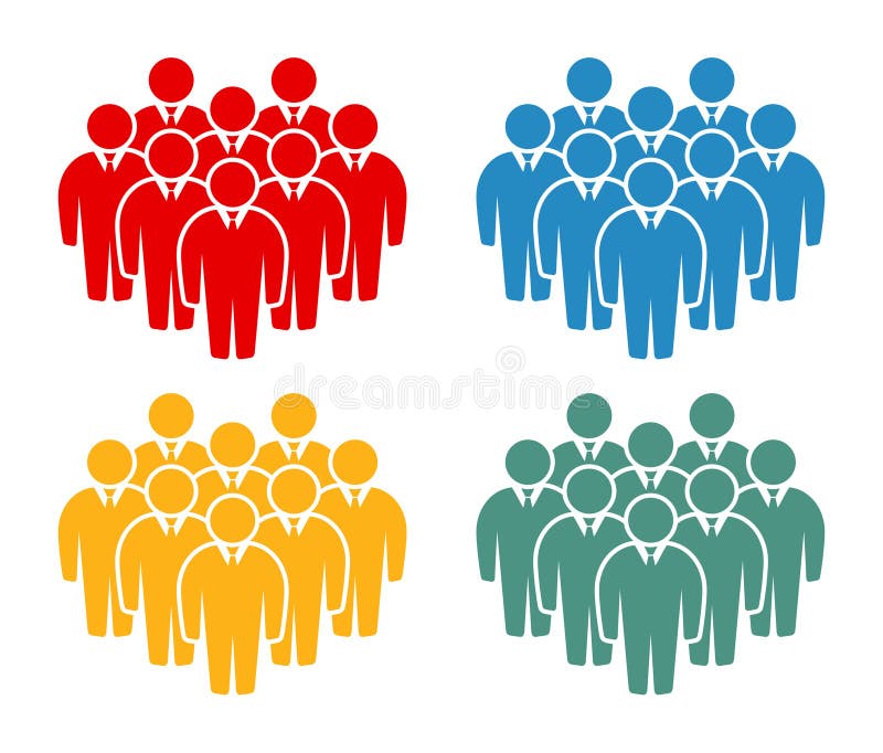 Symbol, people icon. stock illustration
