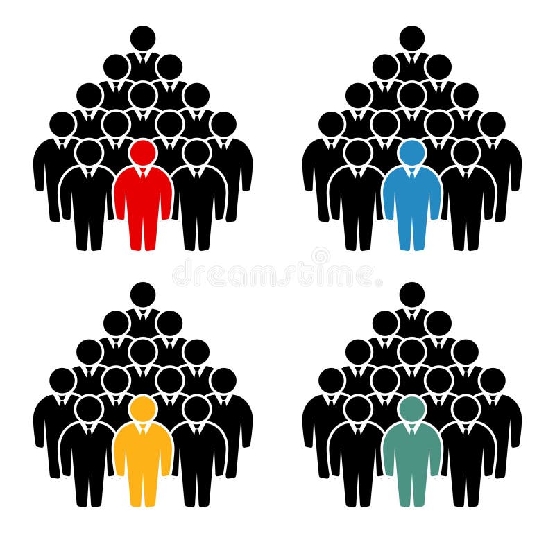 Symbol, people icon. stock illustration