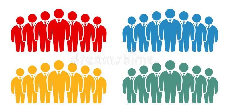 Symbol, people icon. stock illustration