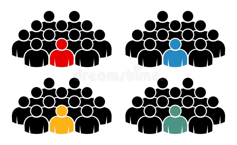 Symbol, people icon. stock illustration