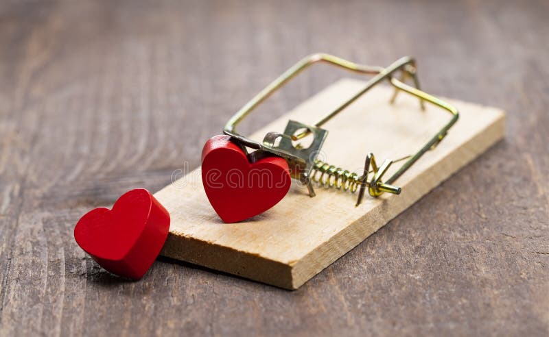 Heart Mouse Trap stock photo. Image of empty, marriage - 158698950