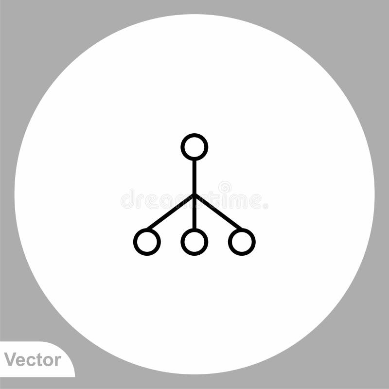 Symbol symbolu ikony wektora hierarchii royalty ilustracja