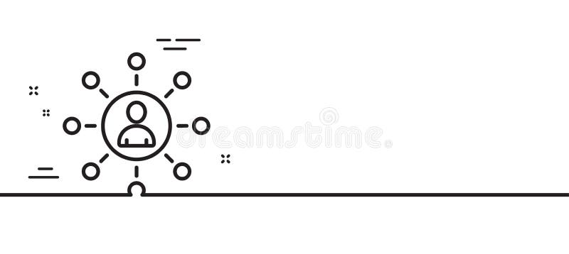 Symbol. Teamwork. minimaler Linienmuster. Vektor stock abbildung