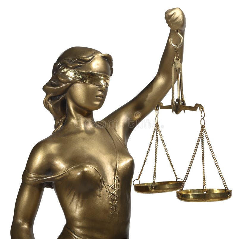 Bronze figurine - a symbol of justice. Bronze figurine - a symbol of justice
