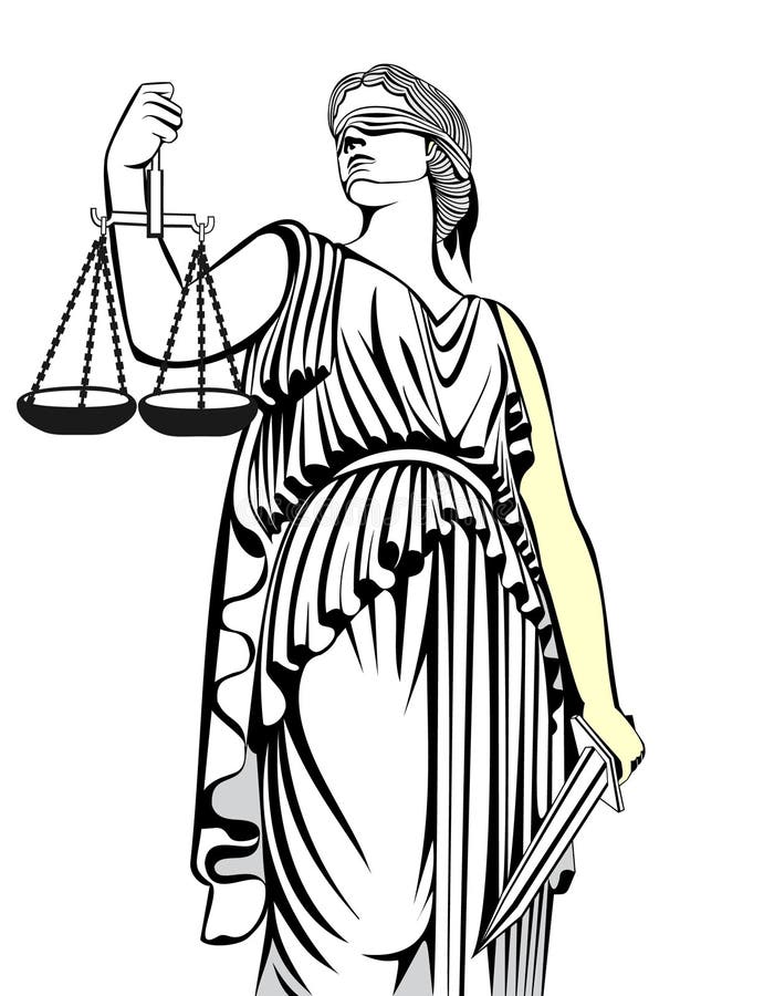 Symbol von Gerechtigkeit Themis gleichheit Ein faires Gerichtsverfahren gesetz