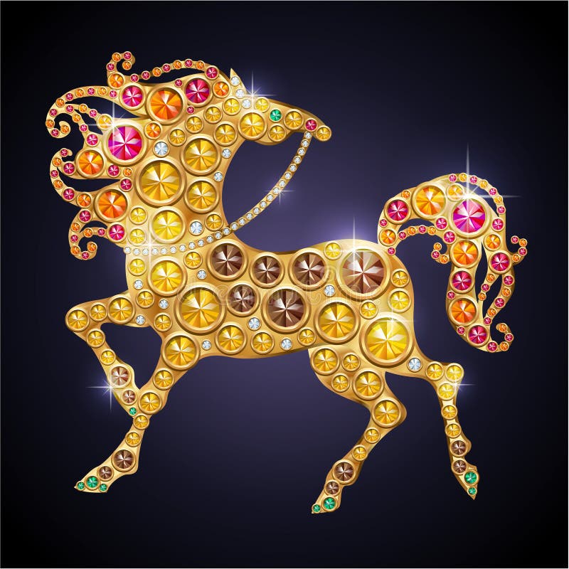 Shiny horse royalty free illustration Shiny horse royalty free illustration