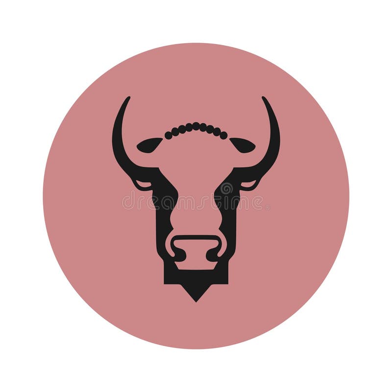 Symboldesign för tjur stock illustrationer
