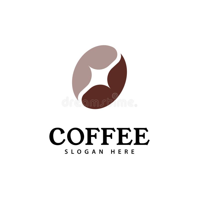 Symboldesign för vektorsymbol för kaffetologotyp