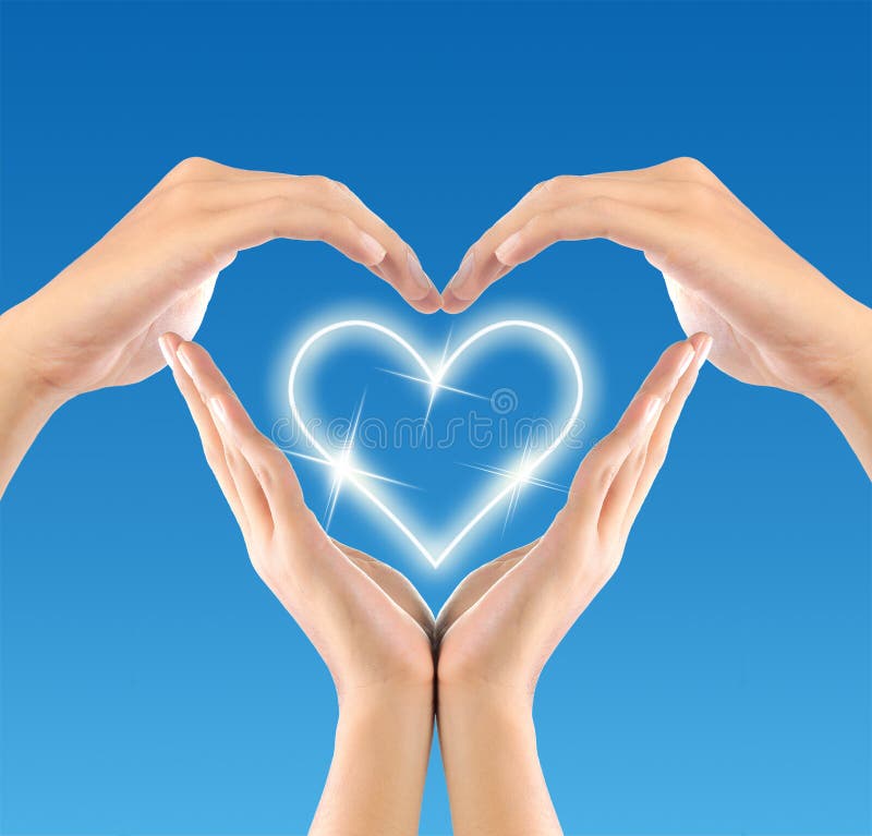  Symbole  d amour  image stock Image du beau femelle 